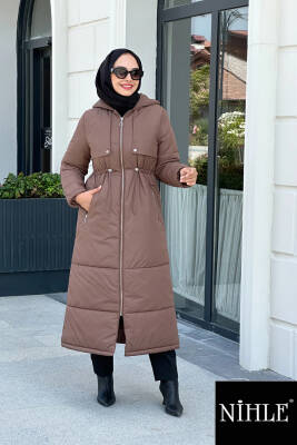 Mahza 7620 Su Geçirmez 120 cm Kumaş Kap Kahverengi - Mahza