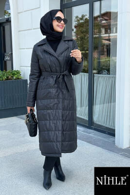 Mahza 7625 Fermuarsız Kemer İle Ayarlanabilir Kışlık Kap Siyah - Mahza