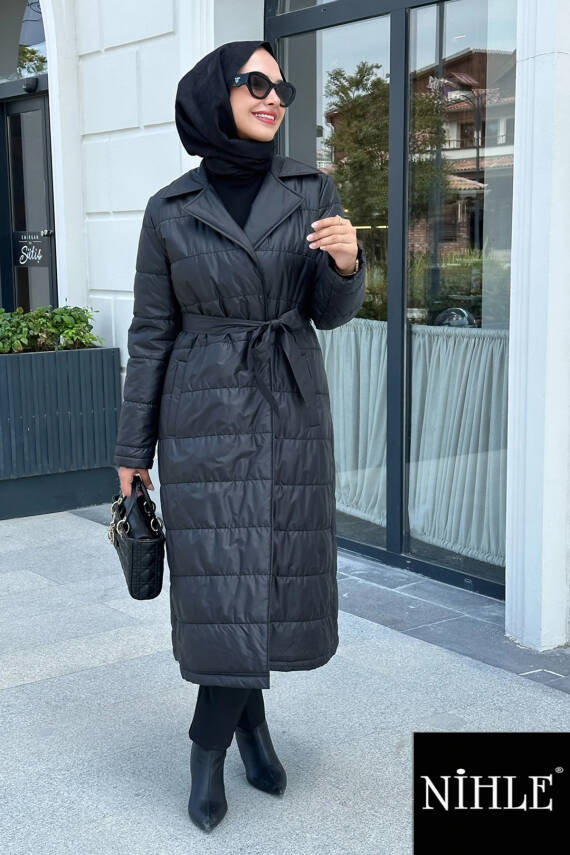 Mahza 7625 Fermuarsız Kemer İle Ayarlanabilir Kışlık Kap Siyah - 1