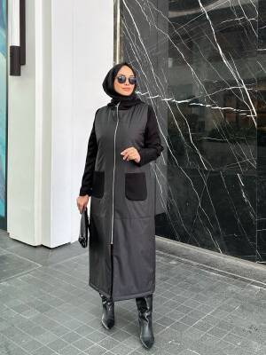 Mahza Mevsimlik Kolları Çelik Örme Kumaş Yeni Sezon Kap 7656 Lacivert - 2