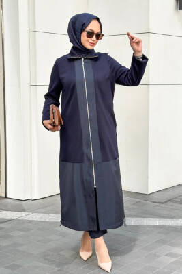 Mahza Oyşo Kumaş Paraşüt Garni Detaylı Yeni Sezon Spor 120 cm Kap 7650 Lacivert - Nihle