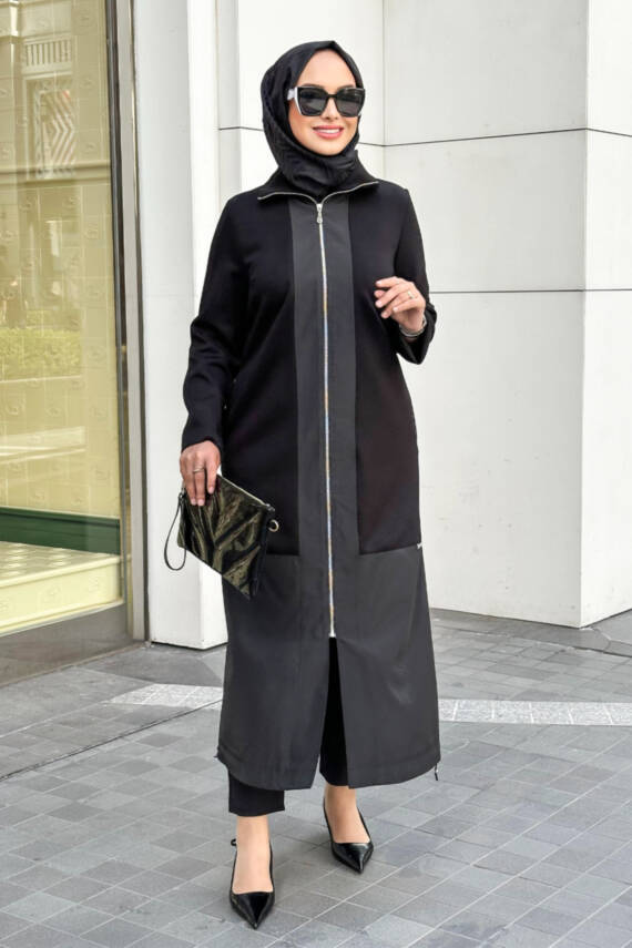 Mahza Oyşo Kumaş Paraşüt Garni Detaylı Yeni Sezon Spor 120 cm Kap 7650 Lacivert - 3