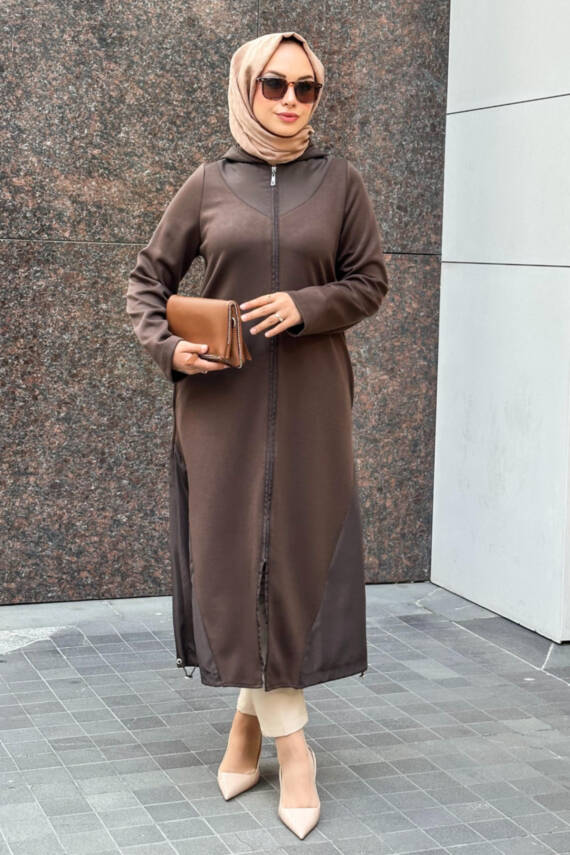 Mahza Oyşo Kumaş Yeni Sezon 120 cm Spor Kap 7652 Kahve - 1