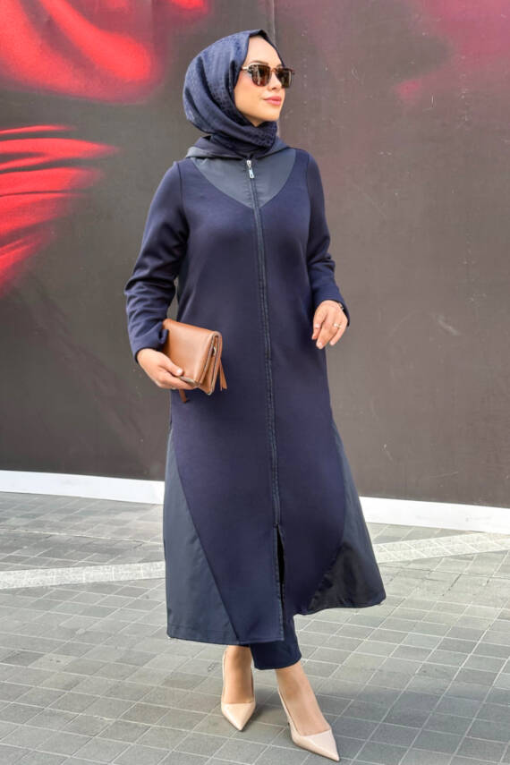  Mahza Oyşo Kumaş Yeni Sezon 120 cm Spor Kap 7652 Lacivert - 1