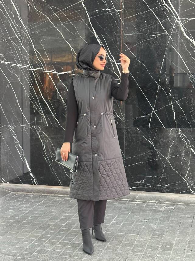 Mahza Yeni Sezon 110 cm Astarlı Yelek 7657 Lacivert - 2